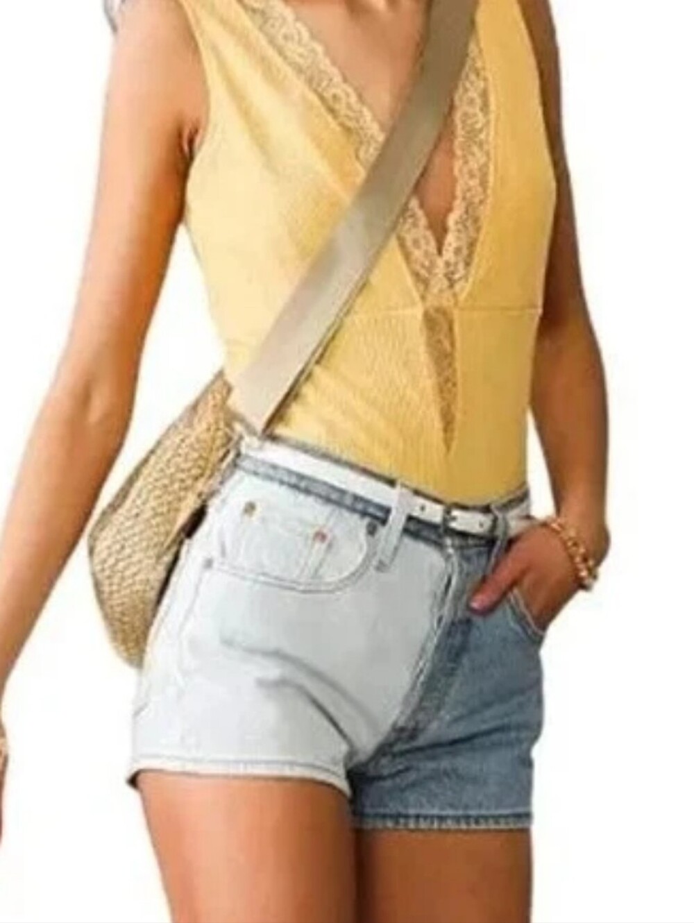 Levi's 501 Original Two-Tone Button-Fly High-Rise Women's Denim Shorts